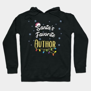 Santa's Favorite Author Writer Writing Gifts Hoodie